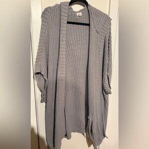 Aerie Soft Gray Knit Sweater